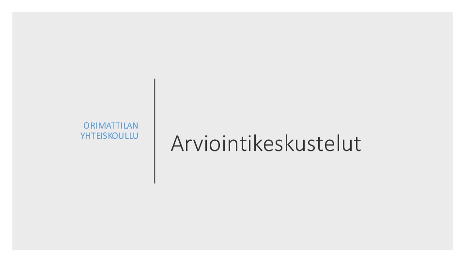 Oppimisen Arviointi, Lukuvuosiarviointi, Päättöarviointi